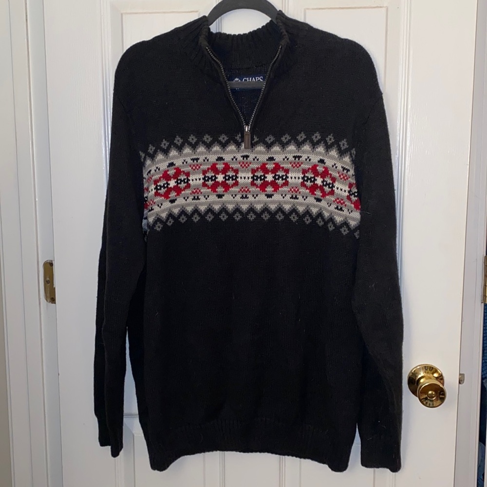 Chaps Quarter Zip Sweater